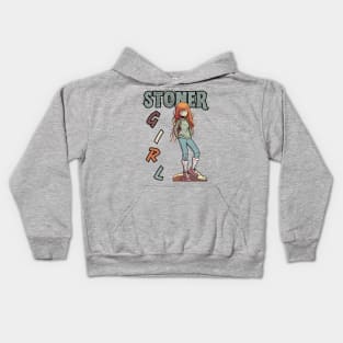 Stoned Girl Kids Hoodie